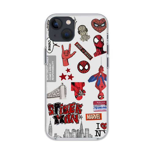 Spiderman Sticker Silicone Case