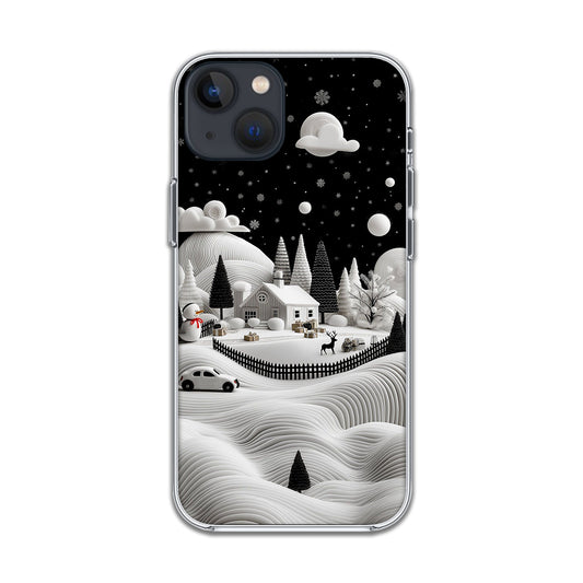 Midnight Snow Village Silicone Case