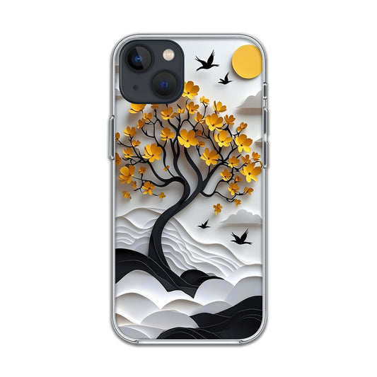 Golden Blossom Serenity Silicone Case
