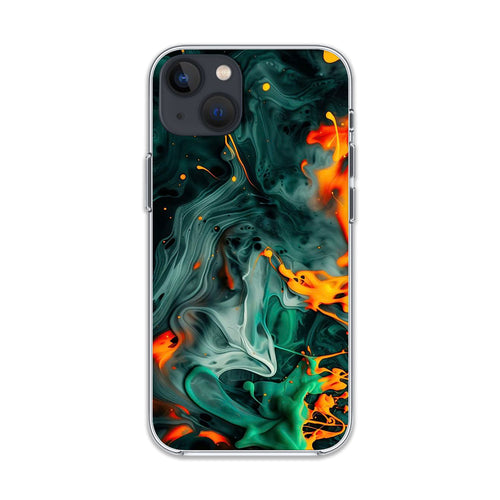 Marble Fire Silicone Case