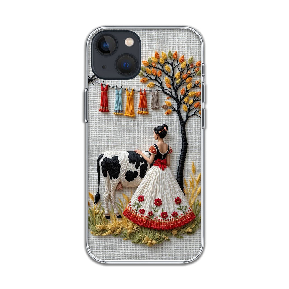 Farm Charm Quilled Art Silicone Case