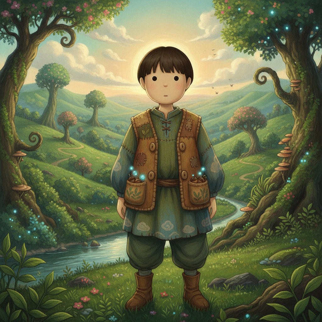 Ghibli World-style AI phone case design example