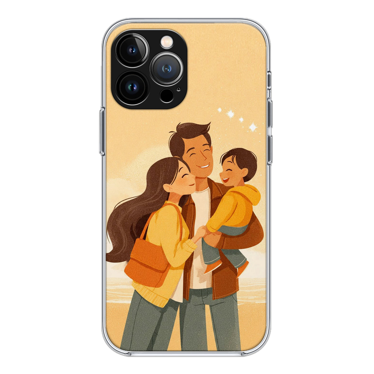 Happy Family Hug Silicone Case