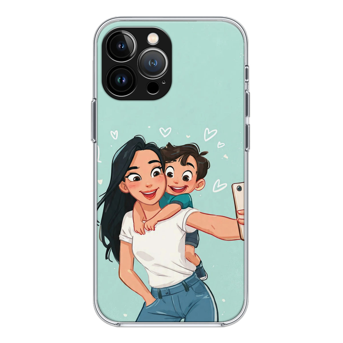 Mom & Son Selfie Silicone Case