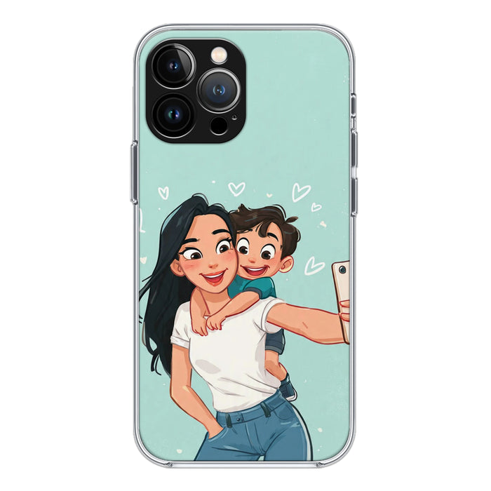 Mom & Son Selfie Silicone Case