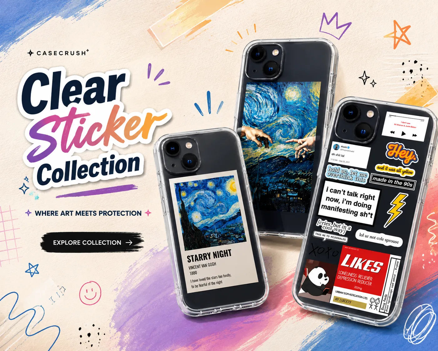 Clear Sticker Collection